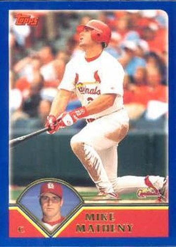 #89 Mike Matheny - St. Louis Cardinals - 2003 Topps Baseball