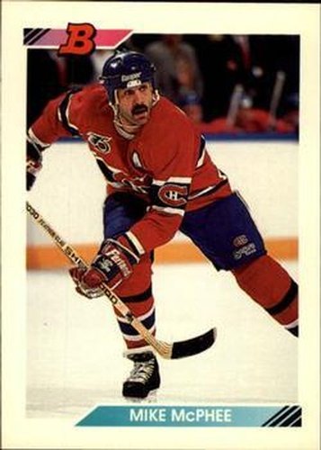 #89 Mike McPhee - Montreal Canadiens - 1992-93 Bowman Hockey