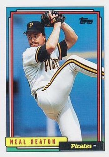 #89 Neal Heaton - Pittsburgh Pirates - 1992 Topps Baseball