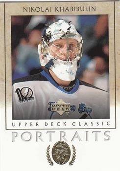 #89 Nikolai Khabibulin - Tampa Bay Lightning - 2002-03 Upper Deck Classic Portraits Hockey