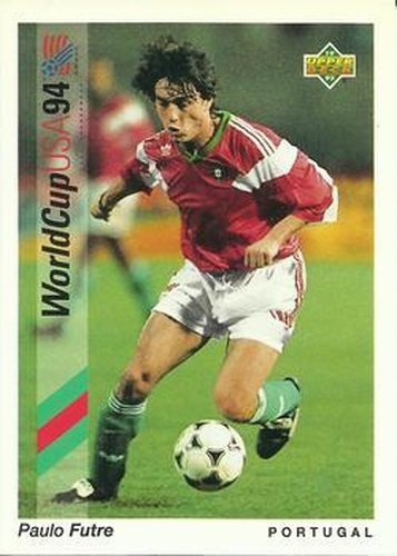 #89 Paulo Futre - Portugal - 1993 Upper Deck World Cup Preview English/Spanish Soccer