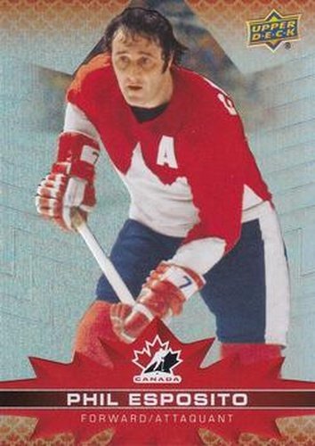 #89 Phil Esposito - Canada - 2021-22 Upper Deck Tim Hortons Team Canada Hockey