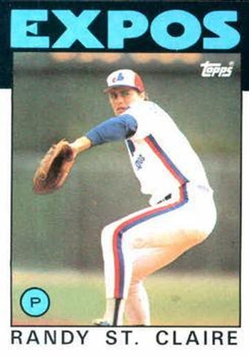 #89 Randy St.aire - Montreal Expos - 1986 Topps Baseball