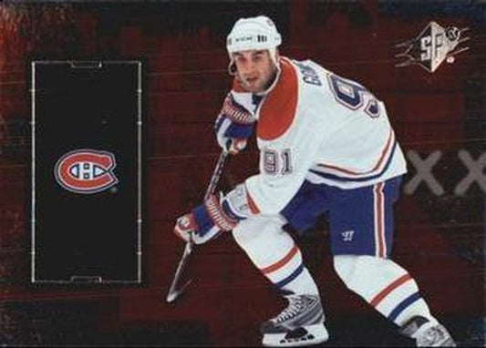 #89 Scott Gomez - Montreal Canadiens - 2009-10 SPx Hockey