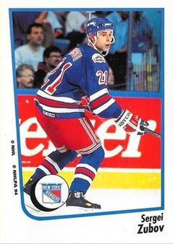 #89 Sergei Zubov - New York Rangers - 1994-95 Panini Hockey Stickers