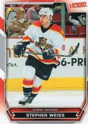 #89 Stephen Weiss - Florida Panthers - 2007-08 Upper Deck Victory Hockey