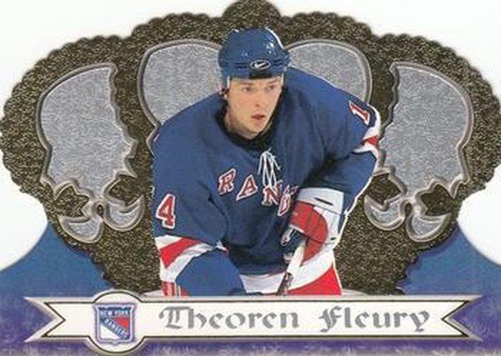 #89 Theoren Fleury - New York Rangers - 1999-00 Pacific Crown Royale Hockey