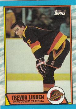#89 Trevor Linden - Vancouver Canucks - 1989-90 Topps Hockey