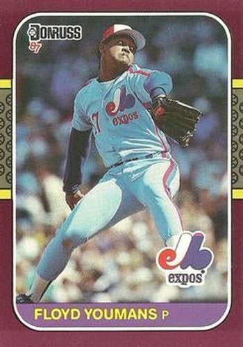 #89 Floyd Youmans - Montreal Expos - 1987 Donruss Opening Day Baseball