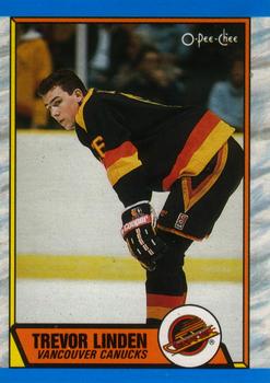 #89 Trevor Linden - Vancouver Canucks - 1989-90 O-Pee-Chee Hockey