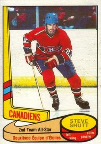 #89 Steve Shutt - Montreal Canadiens - 1980-81 O-Pee-Chee Hockey