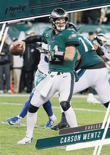 #89 Carson Wentz - Philadelphia Eagles - 2020 Panini Prestige Football