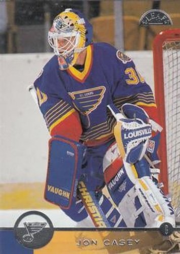 #89 Jon Casey - St. Louis Blues - 1996-97 Leaf Hockey