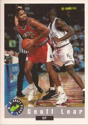 #89 Geoff Lear - Pepperdine Waves - 1992 Classic Draft Basketball