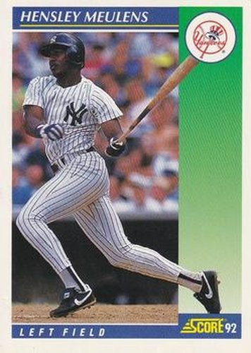 #89 Hensley Meulens - New York Yankees - 1992 Score Baseball