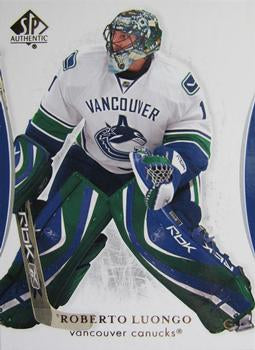 #89 Roberto Luongo - Vancouver Canucks - 2007-08 SP Authentic Hockey