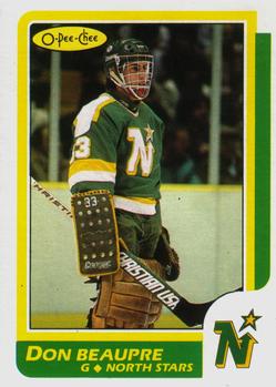 #89 Don Beaupre - Minnesota North Stars - 1986-87 O-Pee-Chee Hockey