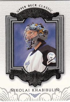 #89 Nikolai Khabibulin - Tampa Bay Lightning - 2003-04 Upper Deck Classic Portraits Hockey