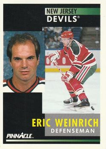 #89 Eric Weinrich - New Jersey Devils - 1991-92 Pinnacle Hockey