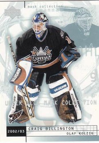 #89 Craig Billington / Olaf Kolzig - Washington Capitals - 2002-03 Upper Deck Mask Collection Hockey