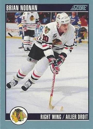 #89 Brian Noonan - Chicago Blackhawks - 1992-93 Score Canadian Hockey