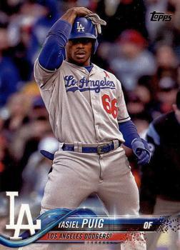 #89 Yasiel Puig - Los Angeles Dodgers - 2018 Topps Baseball