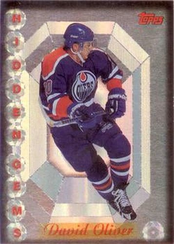 #8HG David Oliver - Edmonton Oilers - 1995-96 Topps Hockey - Hidden Gems