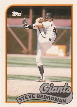 #8T Steve Bedrosian - San Francisco Giants - 1989 Topps Traded Baseball