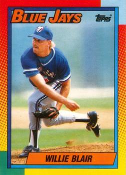 #8T Willie Blair - Toronto Blue Jays - 1990 Topps Traded Baseball
