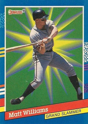 #8 Matt Williams - San Francisco Giants - 1991 Donruss Baseball - Grand Slammers