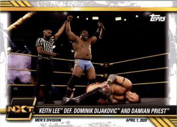 #8 Keith Lee def. Dominik Dijakovic and Damian Priest - 2021 Topps WWE NXT Wrestling