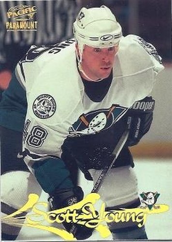 #8 Scott Young - Anaheim Mighty Ducks - 1997-98 Pacific Paramount Hockey