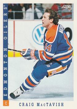 #8 Craig MacTavish - Edmonton Oilers - 1993-94 Score Canadian Hockey
