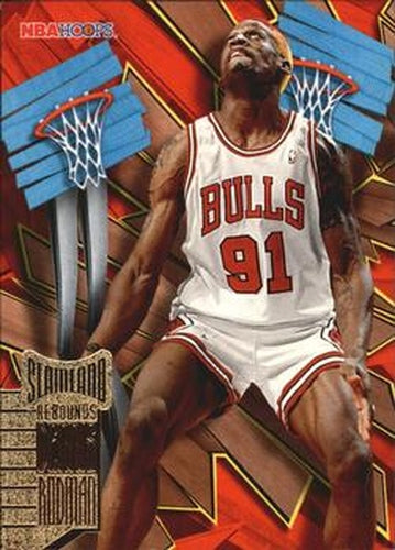 #8 Dennis Rodman - Chicago Bulls - 1995-96 Hoops Basketball - Slamland