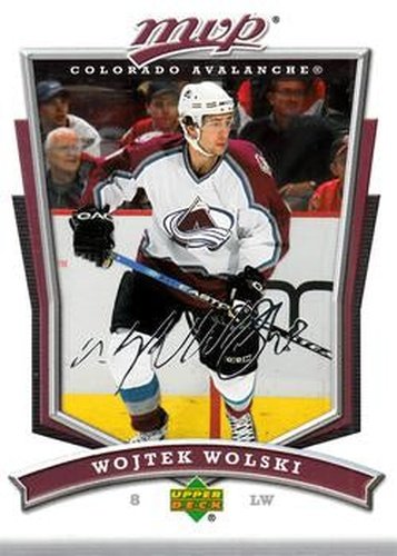 #8 Wojtek Wolski - Colorado Avalanche - 2007-08 Upper Deck MVP Hockey