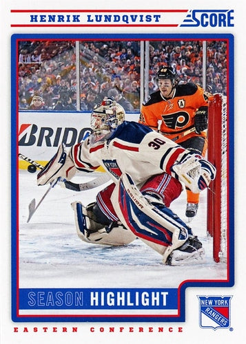 #8 Henrik Lundqvist - New York Rangers - 2012-13 Score Hockey