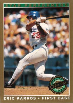 #8 Eric Karros - Los Angeles Dodgers - 1993 O-Pee-Chee Premier Baseball - Star Performers