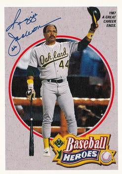 #8 Reggie Jackson - Oakland Athletics - 1990 Upper Deck Baseball - Baseball Heroes: Reggie Jackson