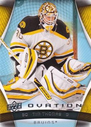 #8 Tim Thomas - Boston Bruins - 2009-10 Upper Deck Ovation Hockey