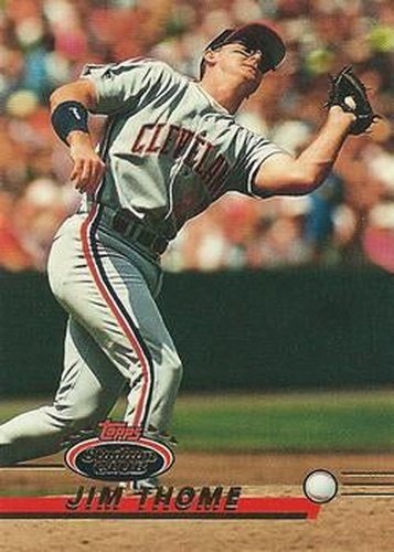 #8 Jim Thome - Cleveland Indians - 1993 Stadium Club Baseball