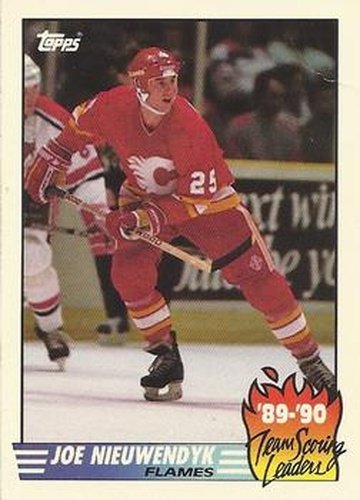 #8 Joe Nieuwendyk - Calgary Flames - 1990-91 Topps Hockey - Team Scoring Leaders