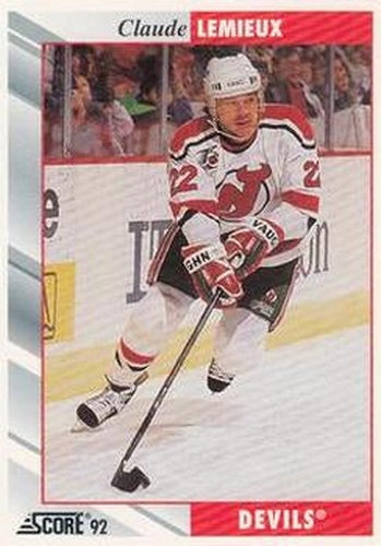 #8 Claude Lemieux - New Jersey Devils - 1992-93 Score USA Hockey