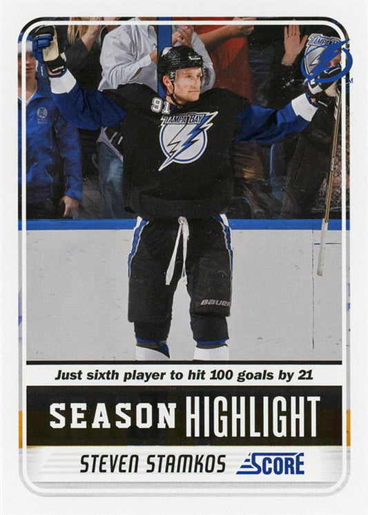 #8 Steven Stamkos - Tampa Bay Lightning - 2011-12 Score Hockey