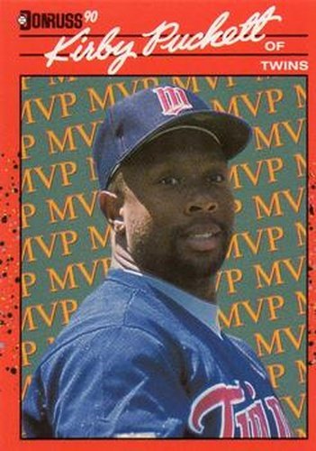 #BC-8 Kirby Puckett - Minnesota Twins - 1990 Donruss Baseball - Bonus MVP's