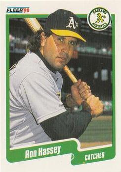 #8 Ron Hassey - Oakland Athletics - 1990 Fleer USA Baseball