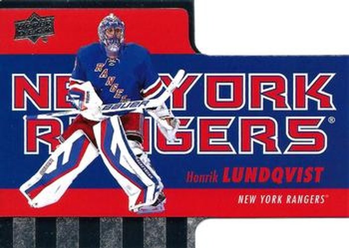 #TH-8 Henrik Lundqvist - New York Rangers - 2015-16 Upper Deck Tim Hortons Hockey - Die Cuts