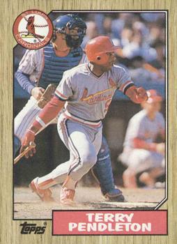 #8 Terry Pendleton - St. Louis Cardinals - 1987 Topps Baseball