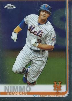 #8 Brandon Nimmo - New York Mets - 2019 Topps Chrome Baseball