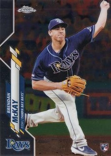 #8 Brendan McKay - Tampa Bay Rays - 2020 Topps Chrome Baseball
