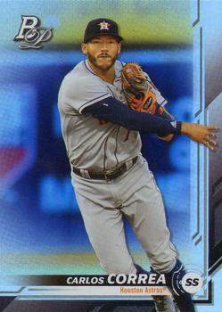#8 Carlos Correa - Houston Astros - 2019 Bowman Platinum Baseball